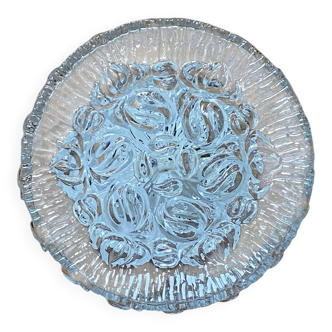 Round wall light ceiling fixture transparent glass vintage antique lamp