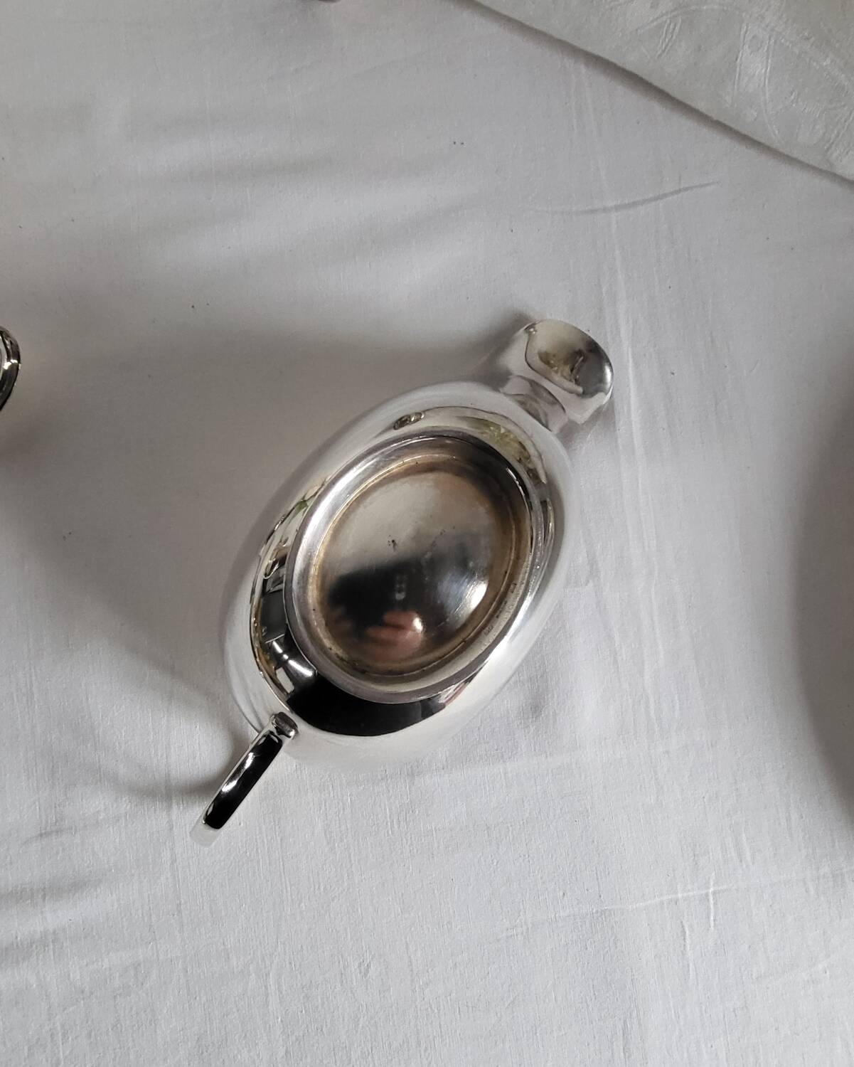 Silver-plated sauce boat