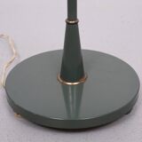 Classic Green color wooden floor lamp 1950s France