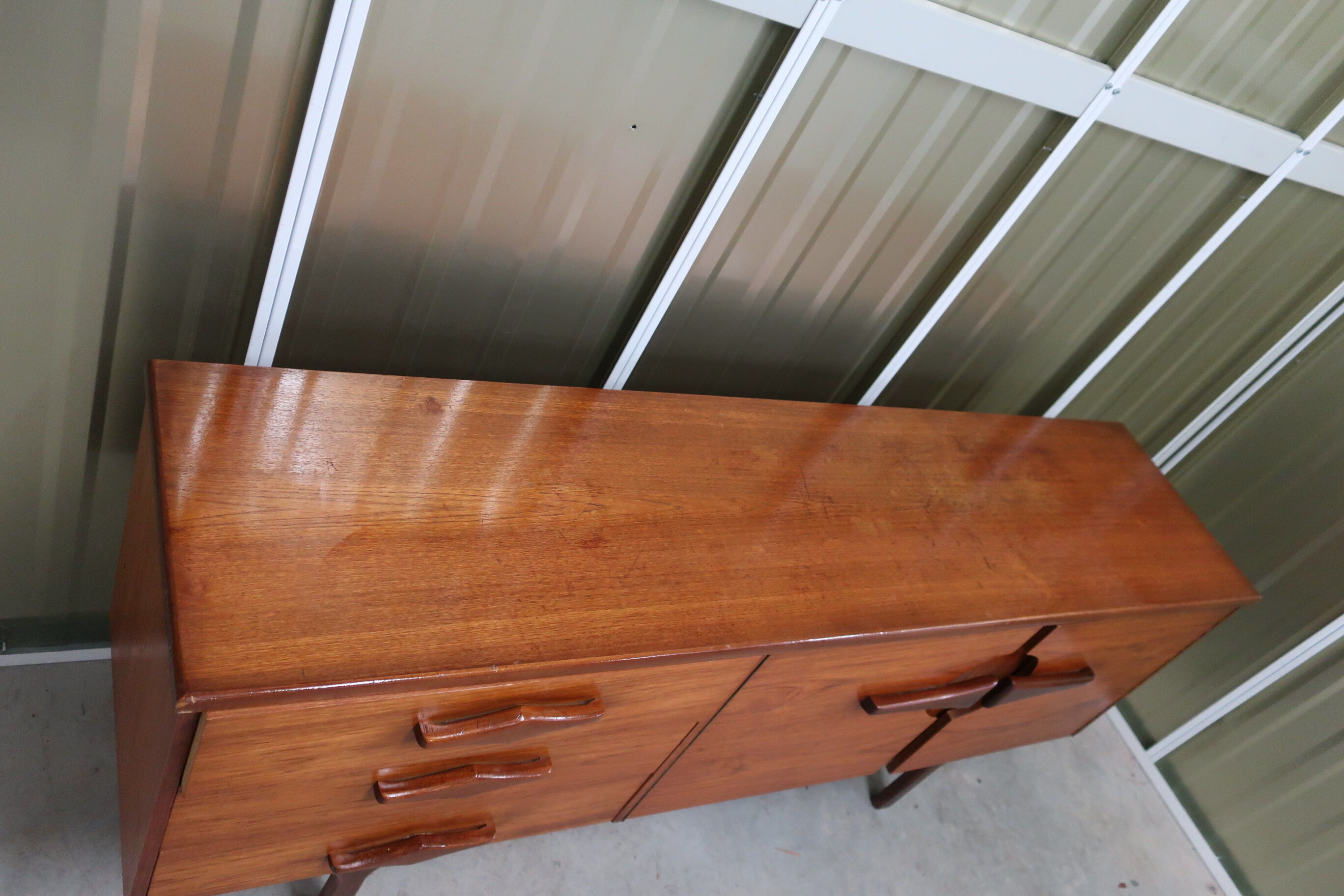 Atypical sideboard 1960s teak