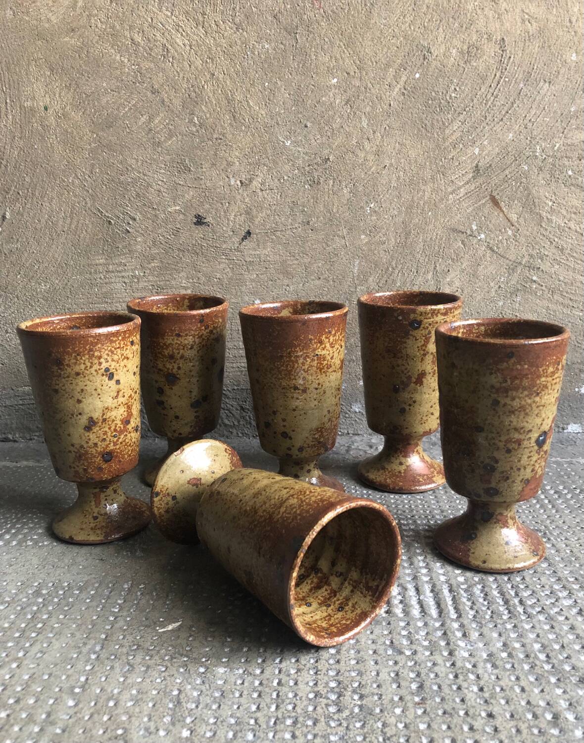 Mazagrans x6 vintage Sandstone Pyrite