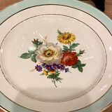 6 flat plates in half-porcelain Badonviller