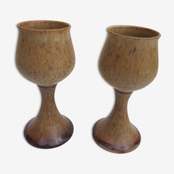 Duo beer cups Pottery Rye Sussex