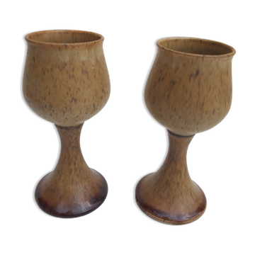 Duo coupes à  bière Pottery Rye Sussex