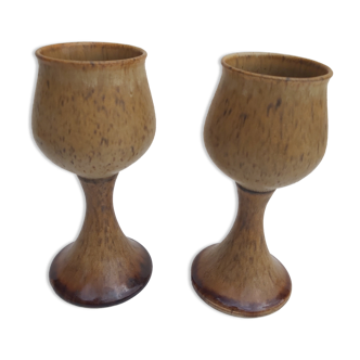 Duo beer cups Pottery Rye Sussex