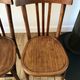 Set of 5 baumann bistro chairs in bent wood stamped xxth