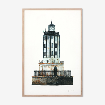 "Charlotte", the lighthouse, art print 21/29.7 cm