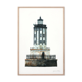 "Charlotte", the lighthouse, art print 21/29.7 cm