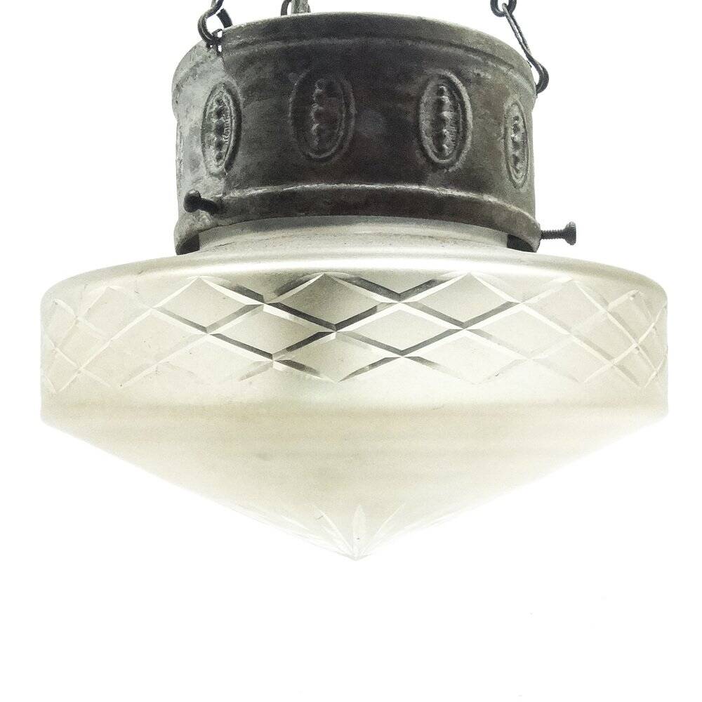 Art Nouveau pendant lamp, Poland, 1890s