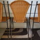 4 vintage canne chairs 1960