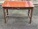 Parisian desk made of solid wood, painted grey and with formica.