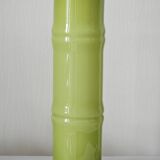 Vintage blown glass bamboo vase