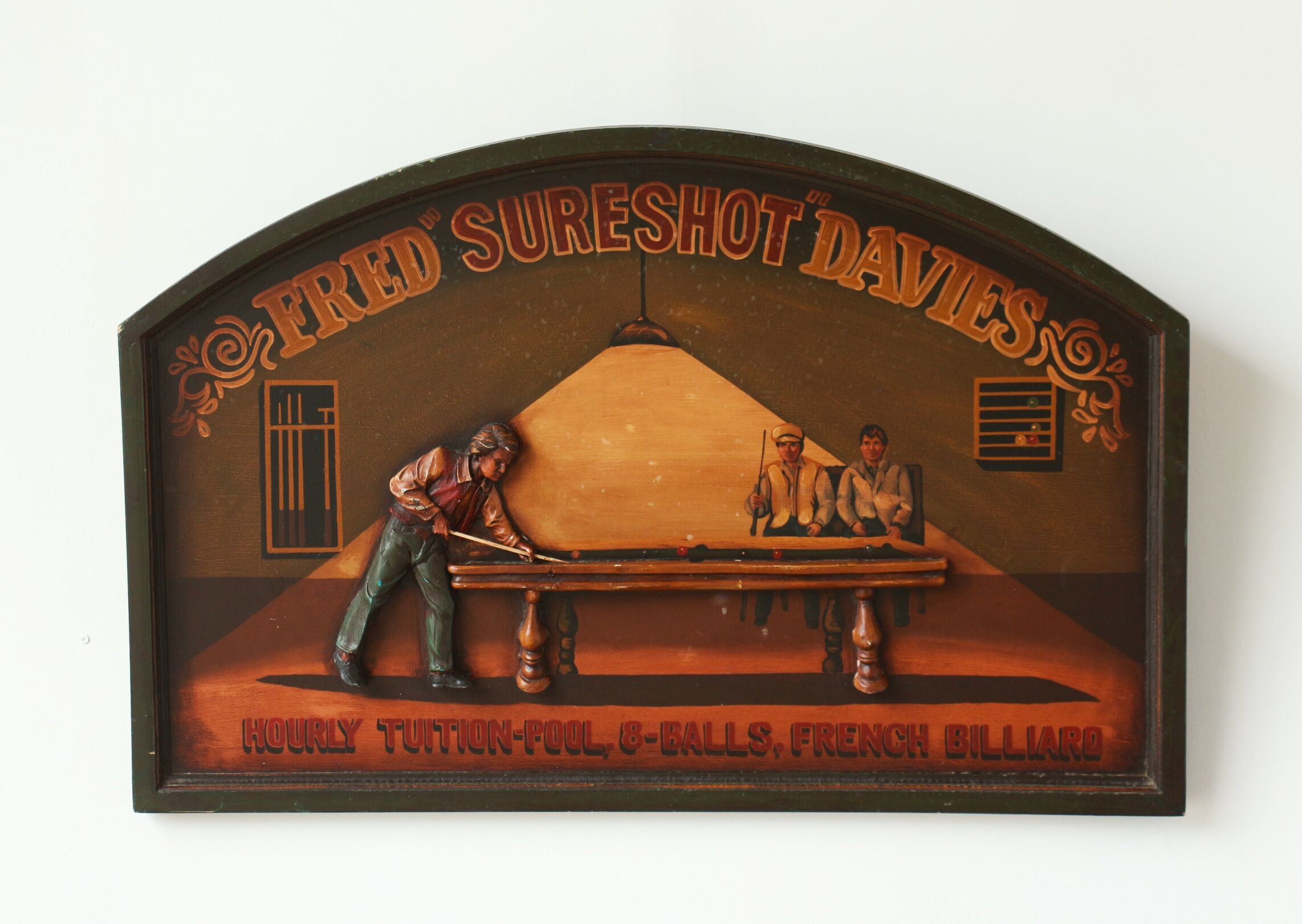 Tableau Country Corner "Fried Sureshot Davies" - Bar Billiard