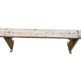 Old restored pine bench