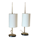 Pair of vintage brass lamps design 60 years