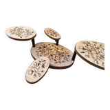 Georges Pelletier Vallauris La Roue Magnolias Vintage Coffee Table