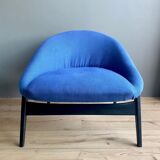 Fauteuil de salon bleu, modèle Columbus, Hartmut Lohmeyer pour Artifort, années 1950