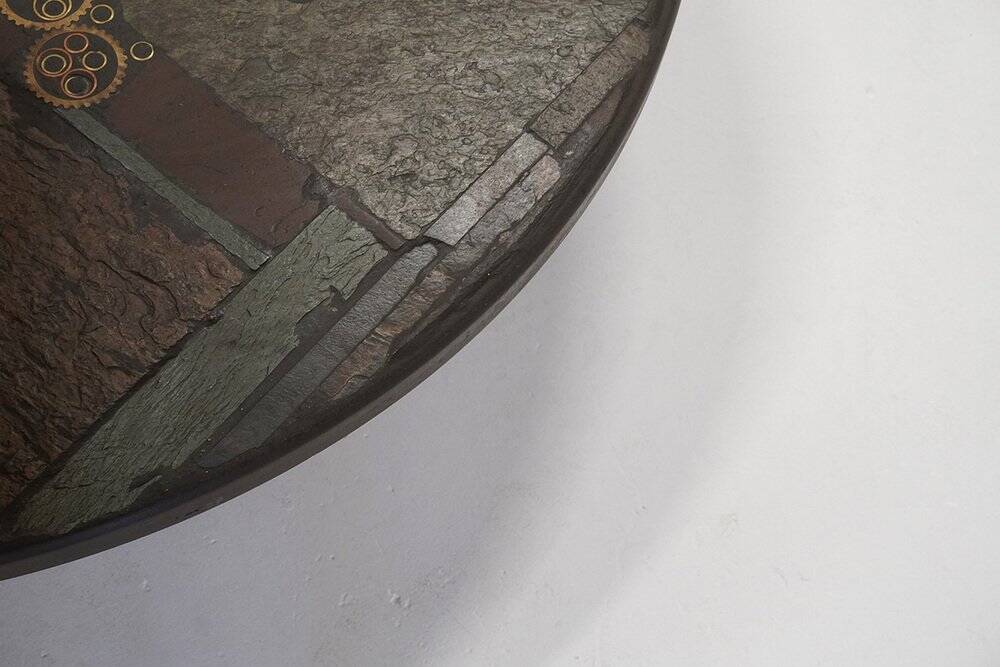 Large Round Coffee Table by Paul Kingma, Netherlands 1980s