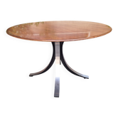 Model T69 Dining Table in Brass-Plated Iron by Eugenio Gerli and Osvaldo Borsani for Tecno, 1970s
