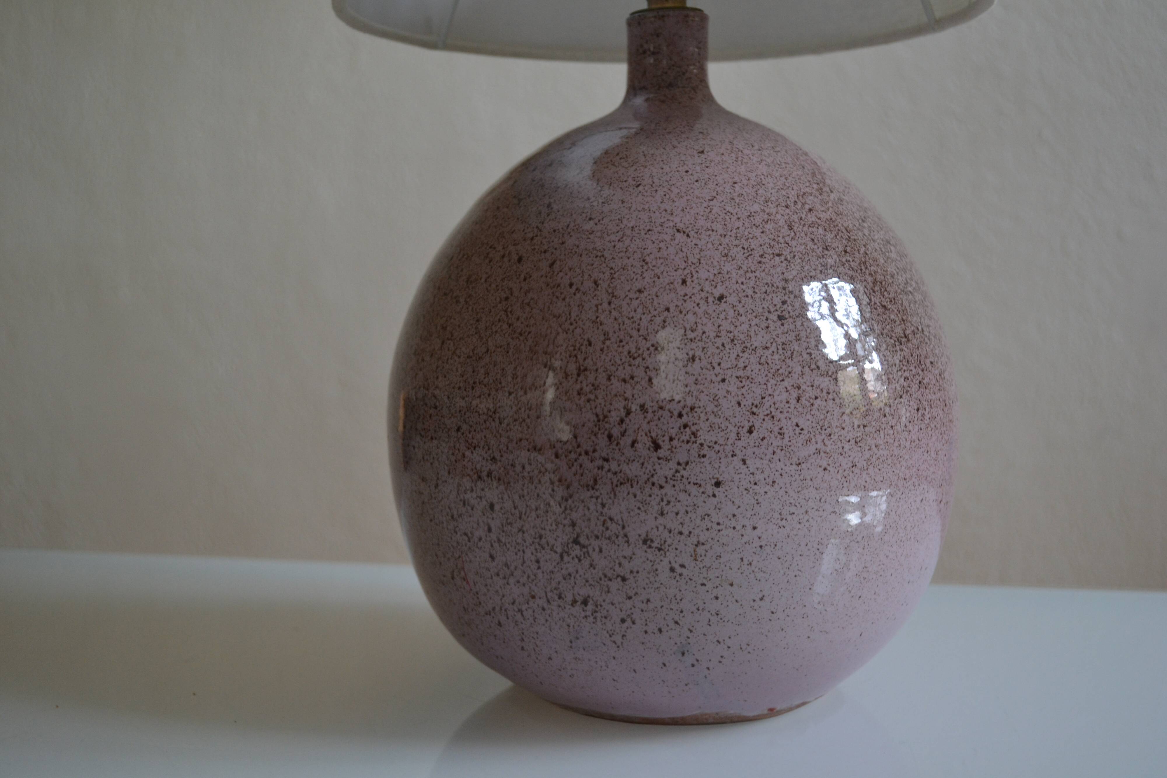 Lampe vintage céramique par Roland Zobel " Les cyclades " à Anduze