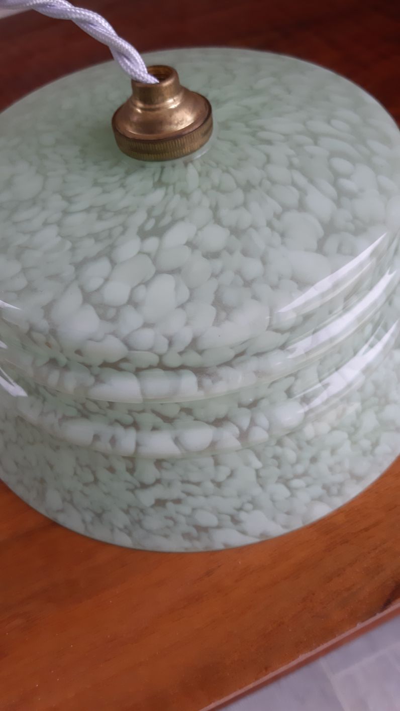 Vintage glass suspension Clichy