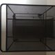 Perforated black metal trolley service, Matégot 1950 design