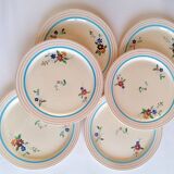 6 assiettes plates Longchamp