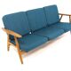 Scandinavian 3-seater sofa "Cigar chair GE 240" Hans J. Wegner, Denmark, 1960