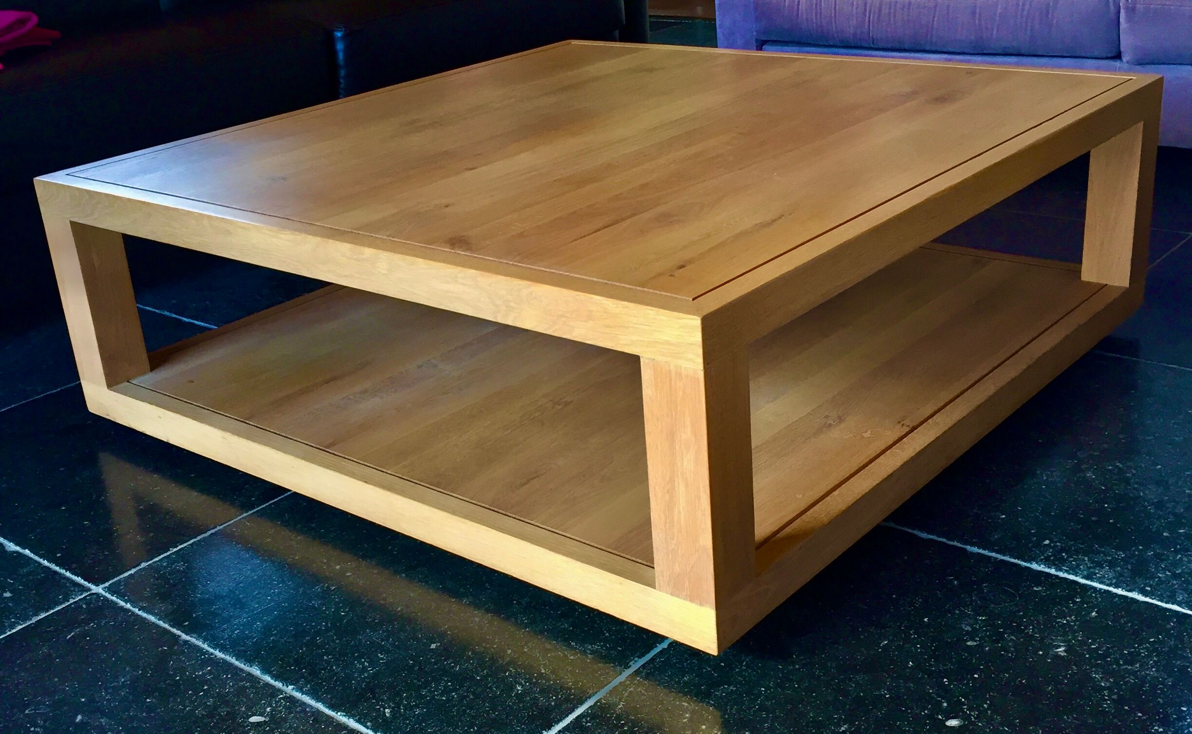 Ethnicraft solid oak coffee table
