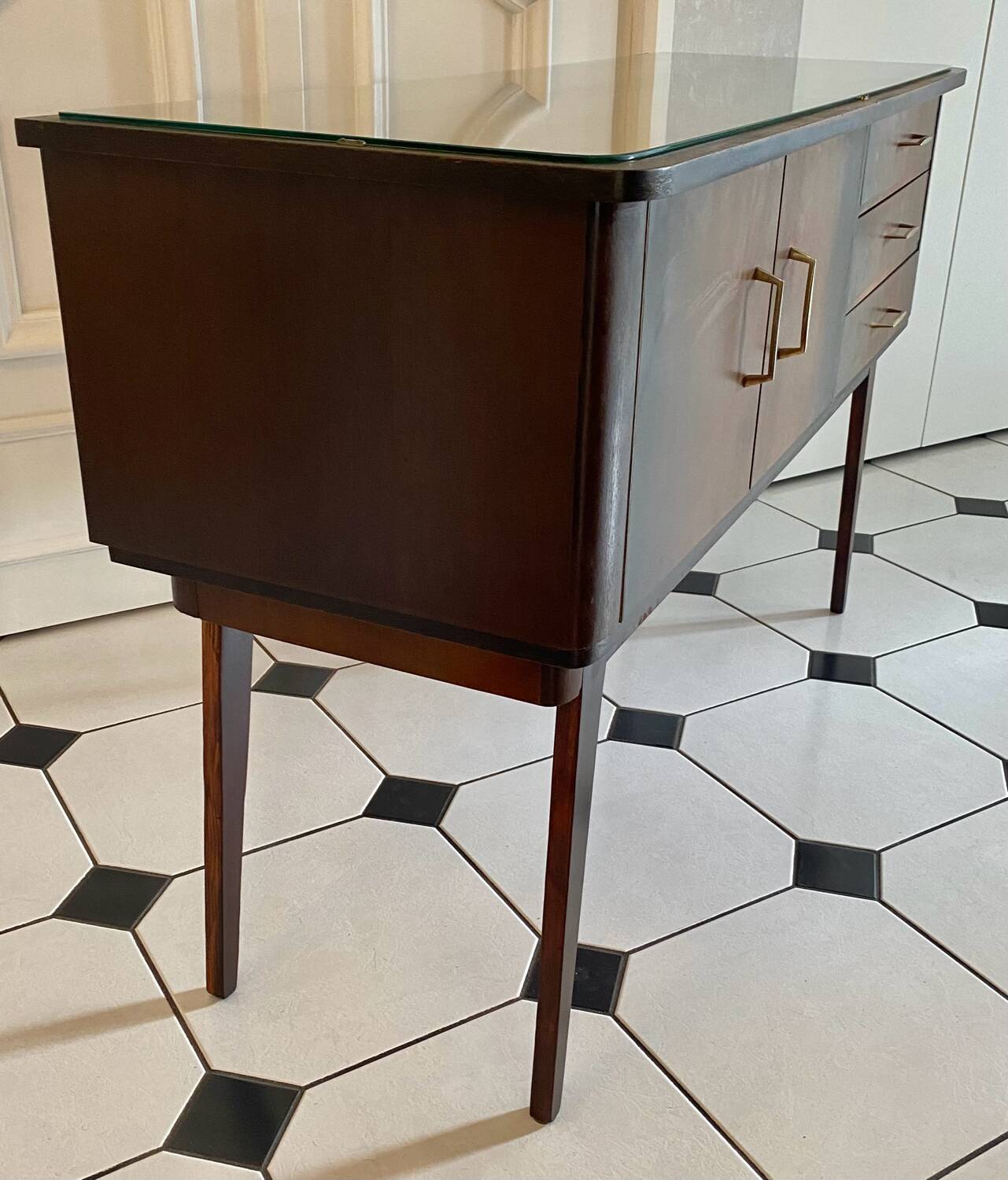 Vintage compass feet sideboard