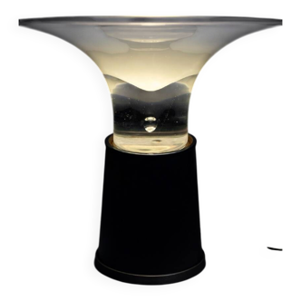 Vistosi - Leather and glass lamp circa 1970