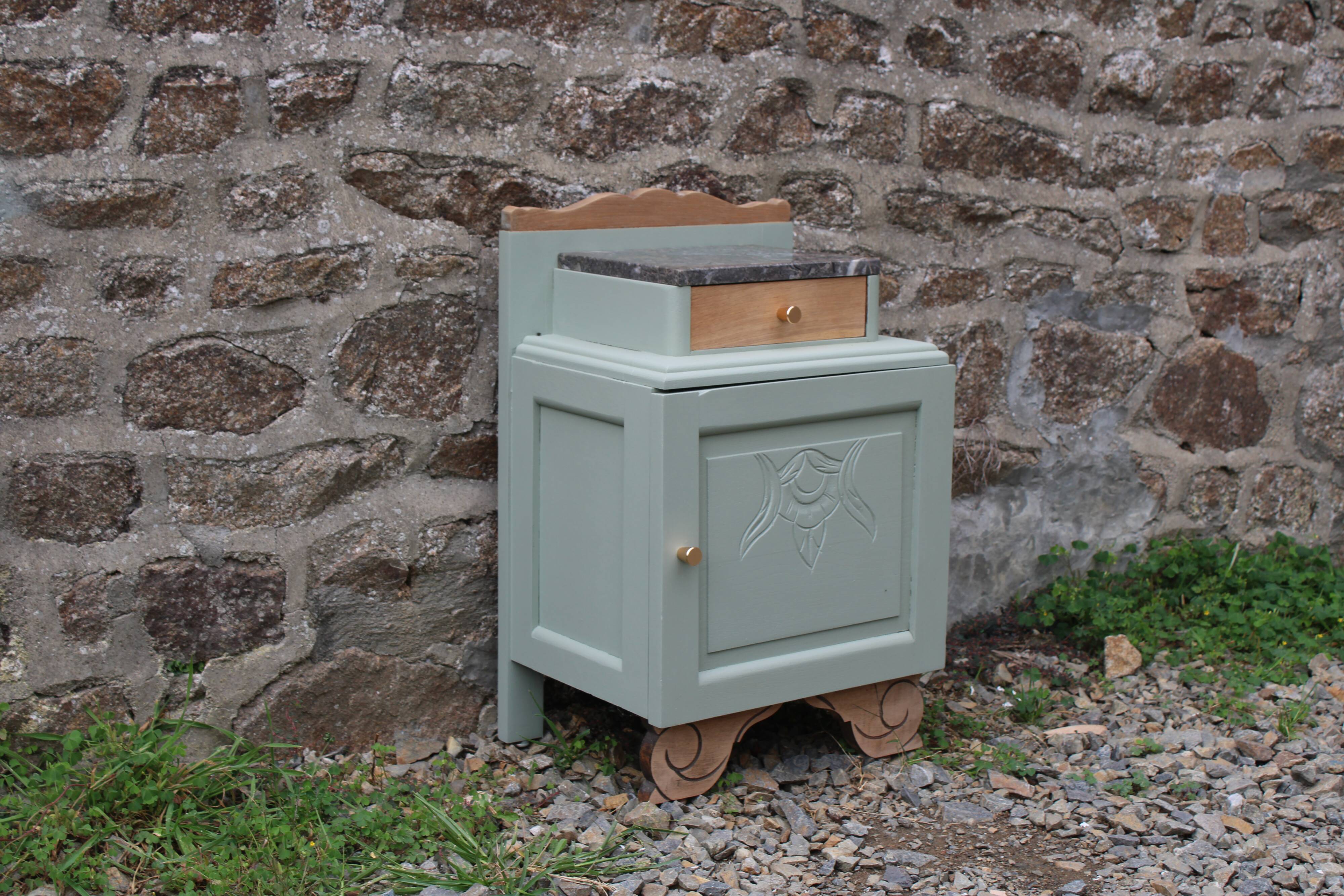 Vintage art deco bedside table