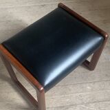 Scandinavian teak ottoman stool