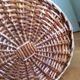 Wicker laundry basket