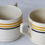 Set of 3 cups made of earthenware