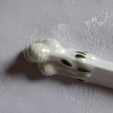A set of 10 porcelain knife holders decorated "vegetables"