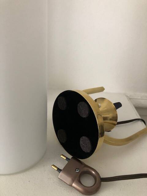 Solid brass tuning fork lamp from the 50s/60s