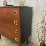Chest of drawers with tapered legs