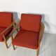 2x 1960s vintage Danish FD164 teak lounge chairs Arne Vodder for CADO