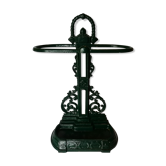 Green emailed cast iron umbrella door