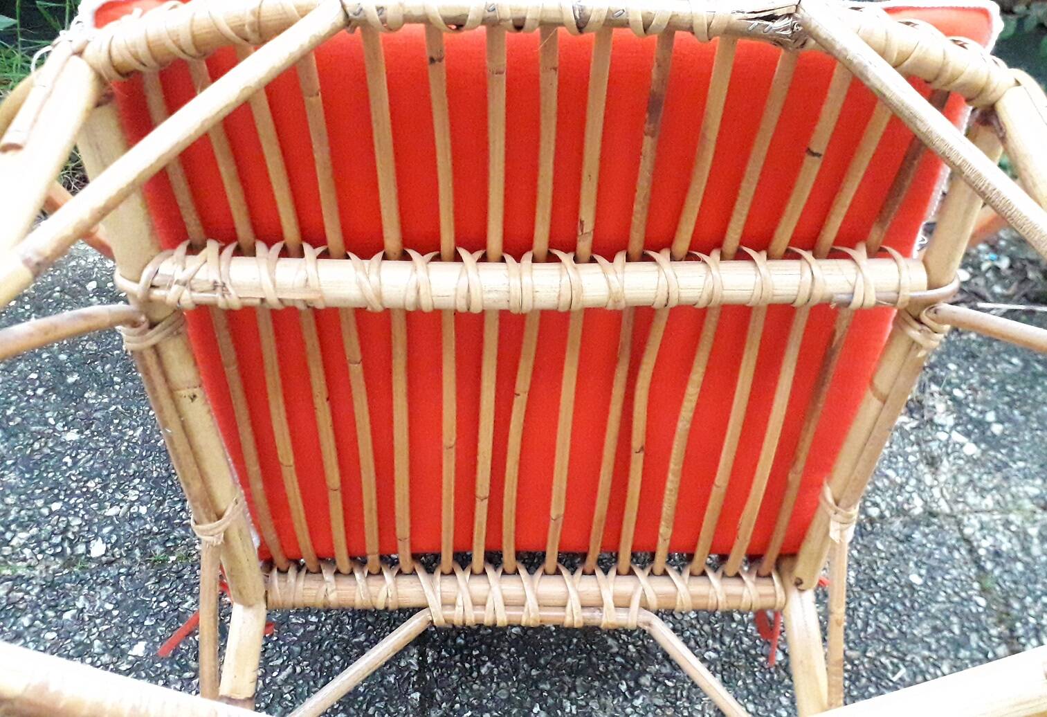 Rattan armchair