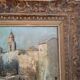 Tableau de raymond vernet  " clocher de  la  baie  de  saint  tropez "
