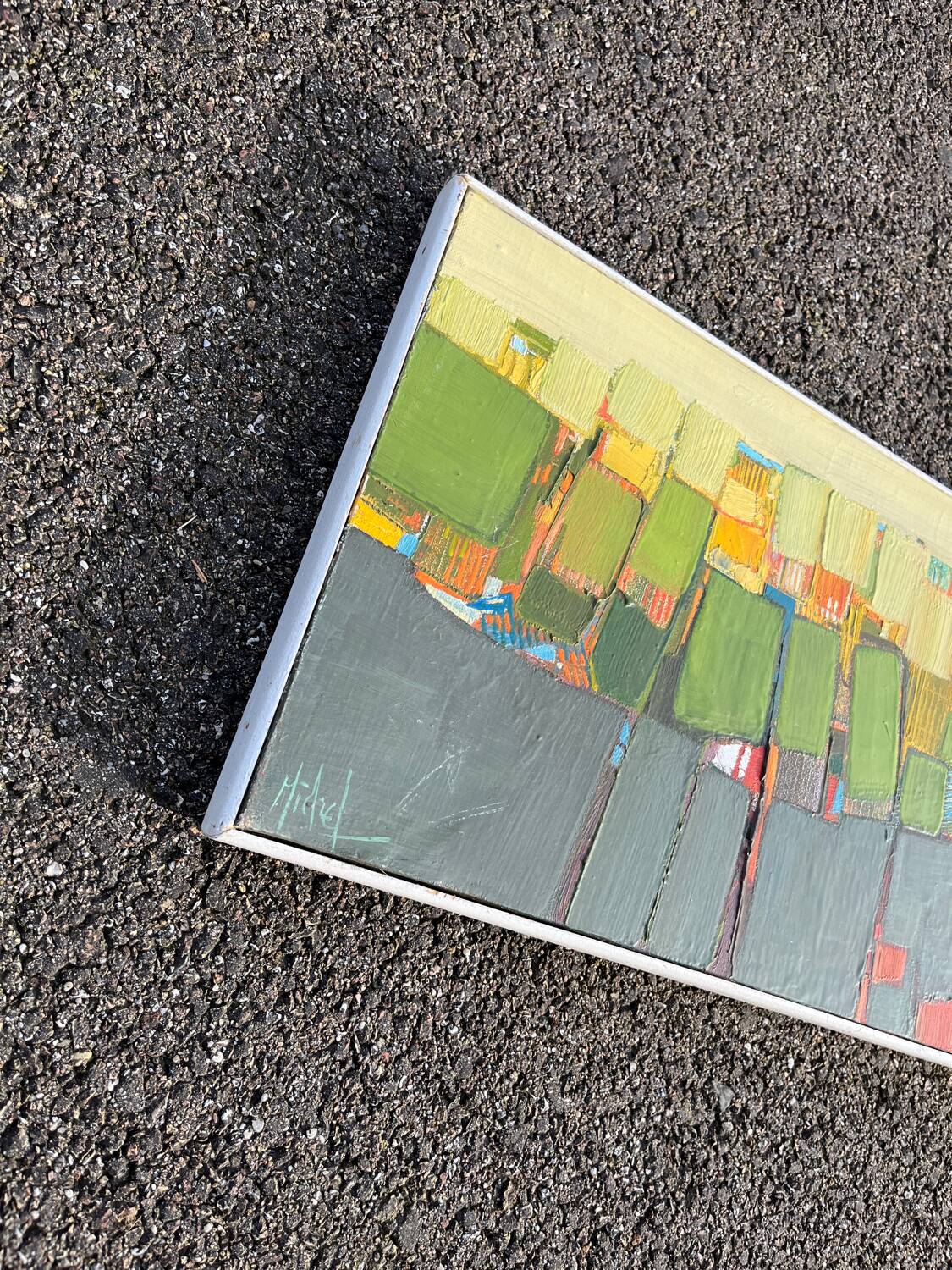 Vintage oil painting on canvas 1988 signed