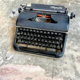 Olympia typewriter in black metal