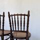 Set of 4 Fischel cane bistro chairs n019