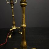 Paire de lampes Pullman en laiton Faraday & Son vers 1910