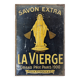 Plaque emmaillée La Vierge Savon Extra Compagnie : Felix Eydoux