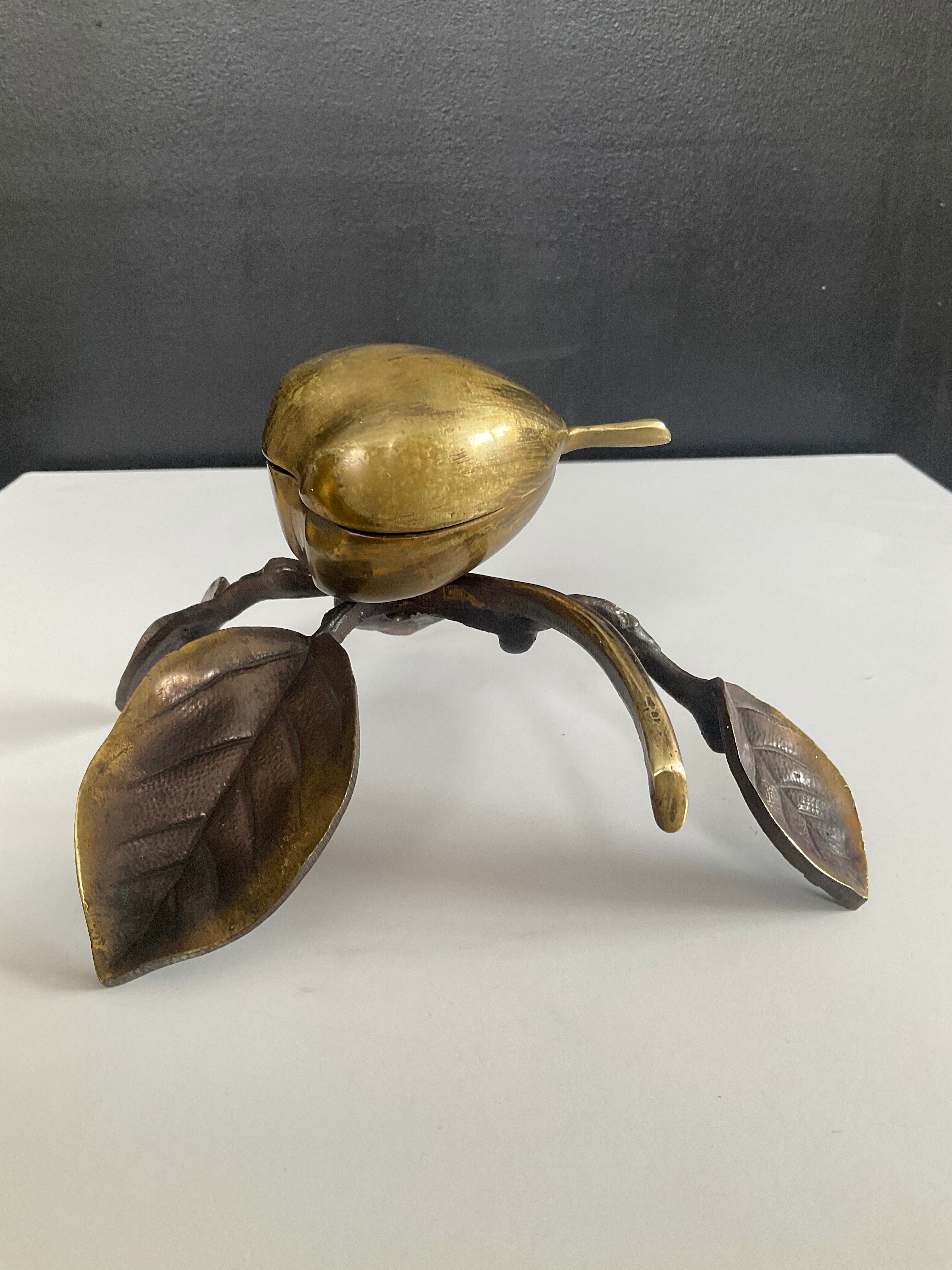 Bronze Art Nouveau catchall tray