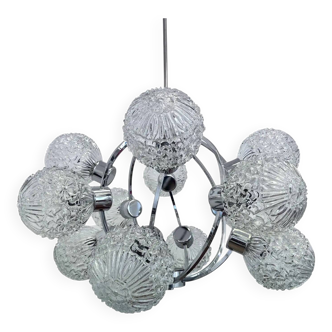 Large Galaxy Space Age Sputnik Chandelier by Richard Essig - Germany, 1970s