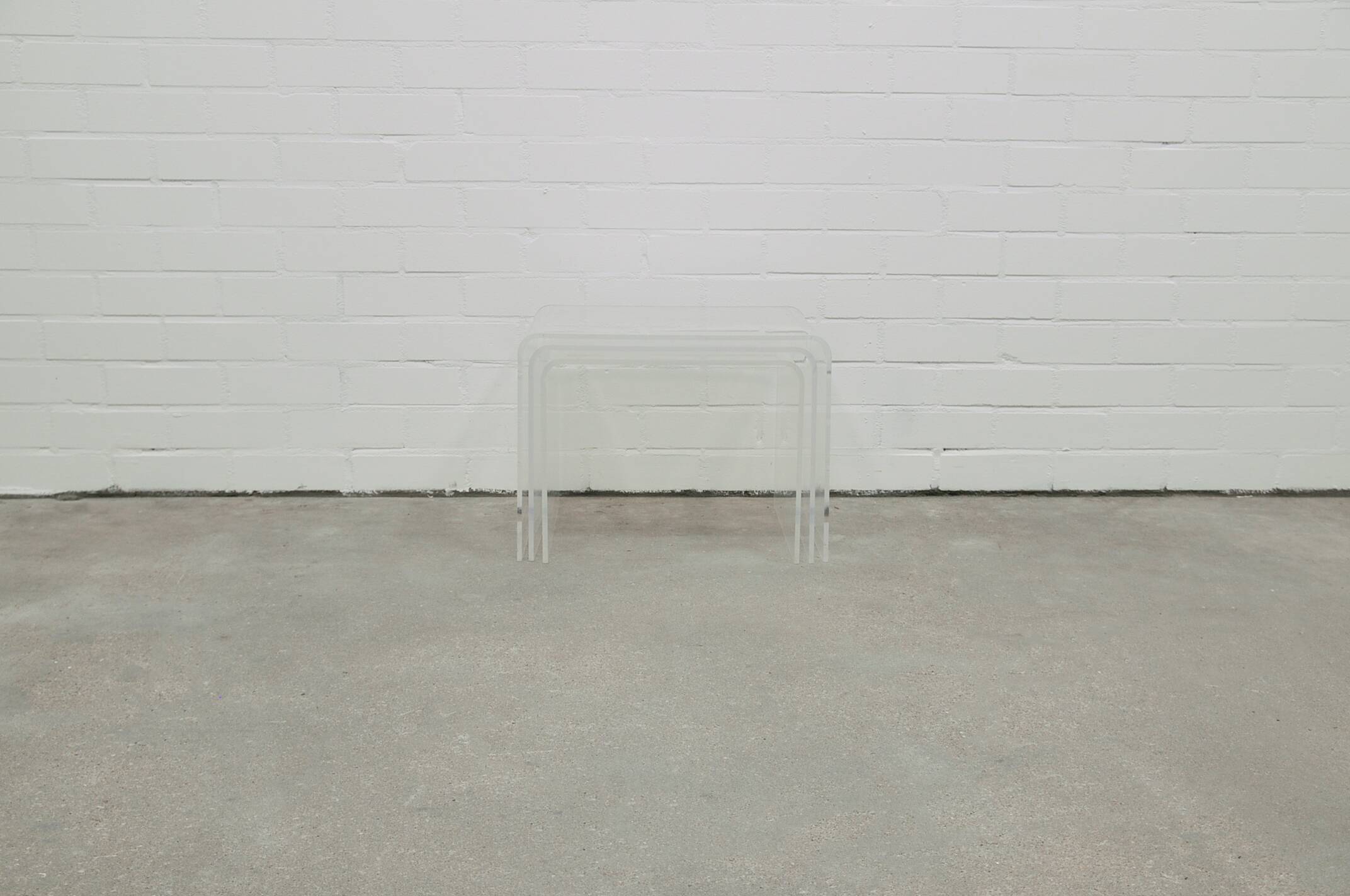 Set vintage en plexiglas x3